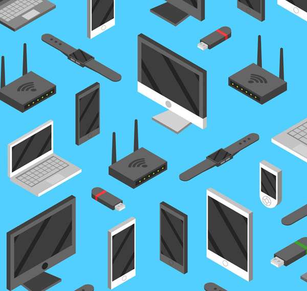 电子产品无缝背景 科技与设计的完美融合